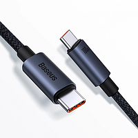 Кабель зарядный Baseus USB Type-C to Type-C 100W 5A/20Вт Power Delivery 2.0 1 м Black (CAJY020001)