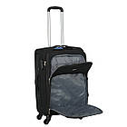 Валіза тканинна(сорт 2)(пошкодженні), середня на 4 колеса Kaiman, фото 4