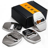 Накладка на дверний замок з емблемою TOYOTA (ТОЙОТА)   Комплект 4 шт колір Хром ТИП А