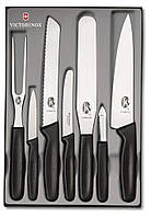 Набір кухонних ножів Victorinox Kitchen Set 7 шт. Чорний (5.1103.7)