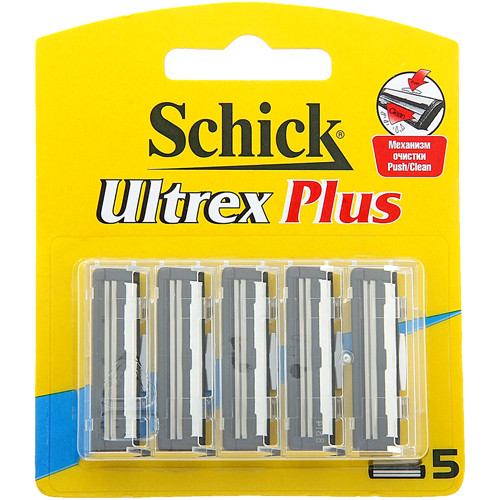 Сменные кассеты Schick Wilkinson Ultrex Plus 5 шт (1057) - фото 1 - id-p1869968245