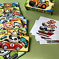 Дитяча розвивальна гра з картками "Веселі водії" (Рамка-вкладиш дерев'яний), фото 3