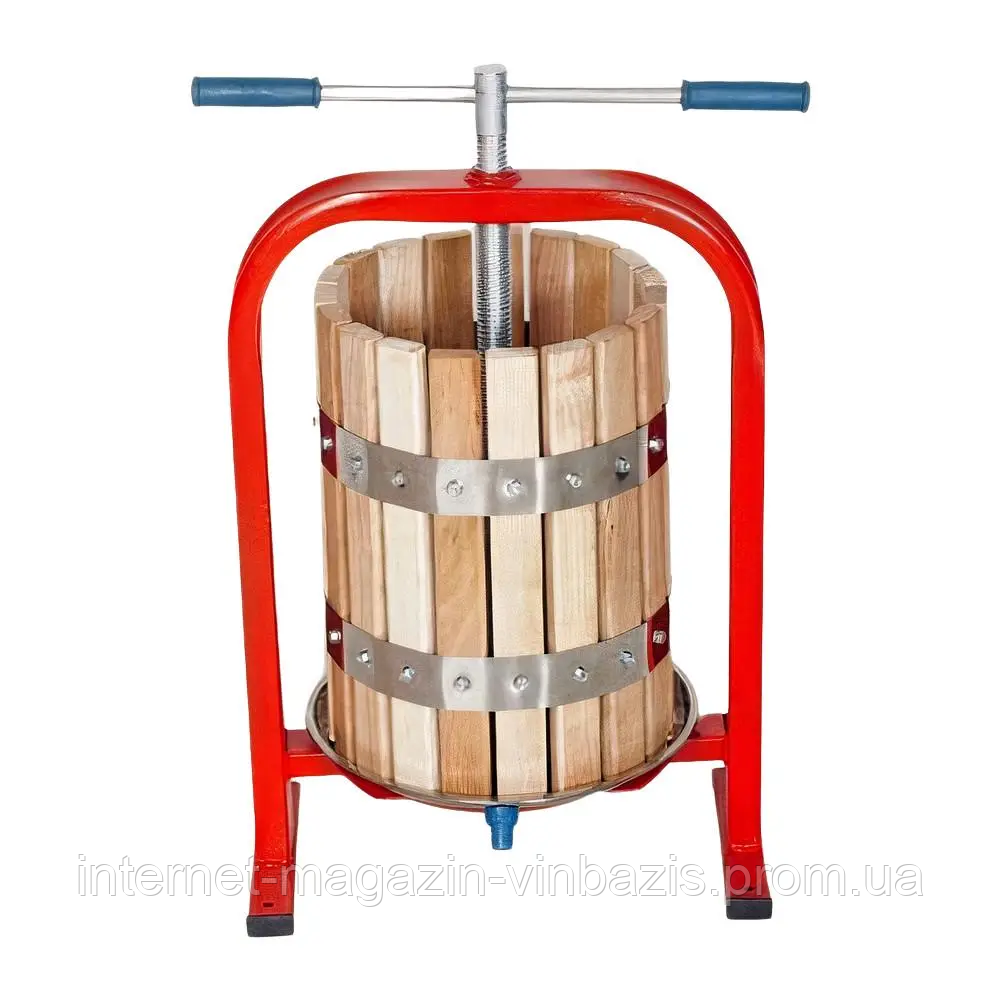 Дубовый пресс Дионис 25 л, соковыжималка винтовая ручная, сокодавка (ID ...
