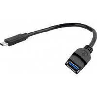 Кабель OTG USB 3.0 A Female Штекер USB 3.1 type C (0.2m)