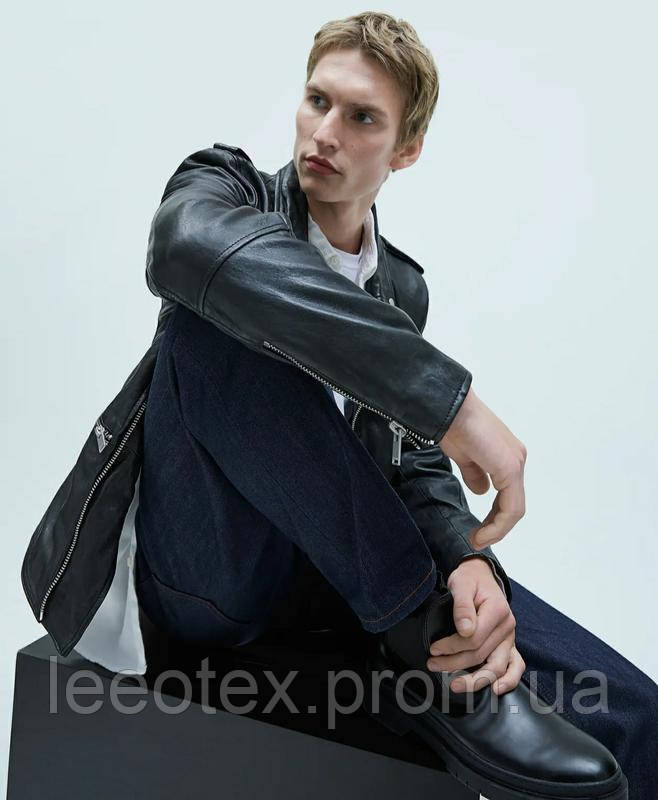 Мужская Кожаная Куртка Косуха Zara Раз.m 6900 ₴ — Купить на
