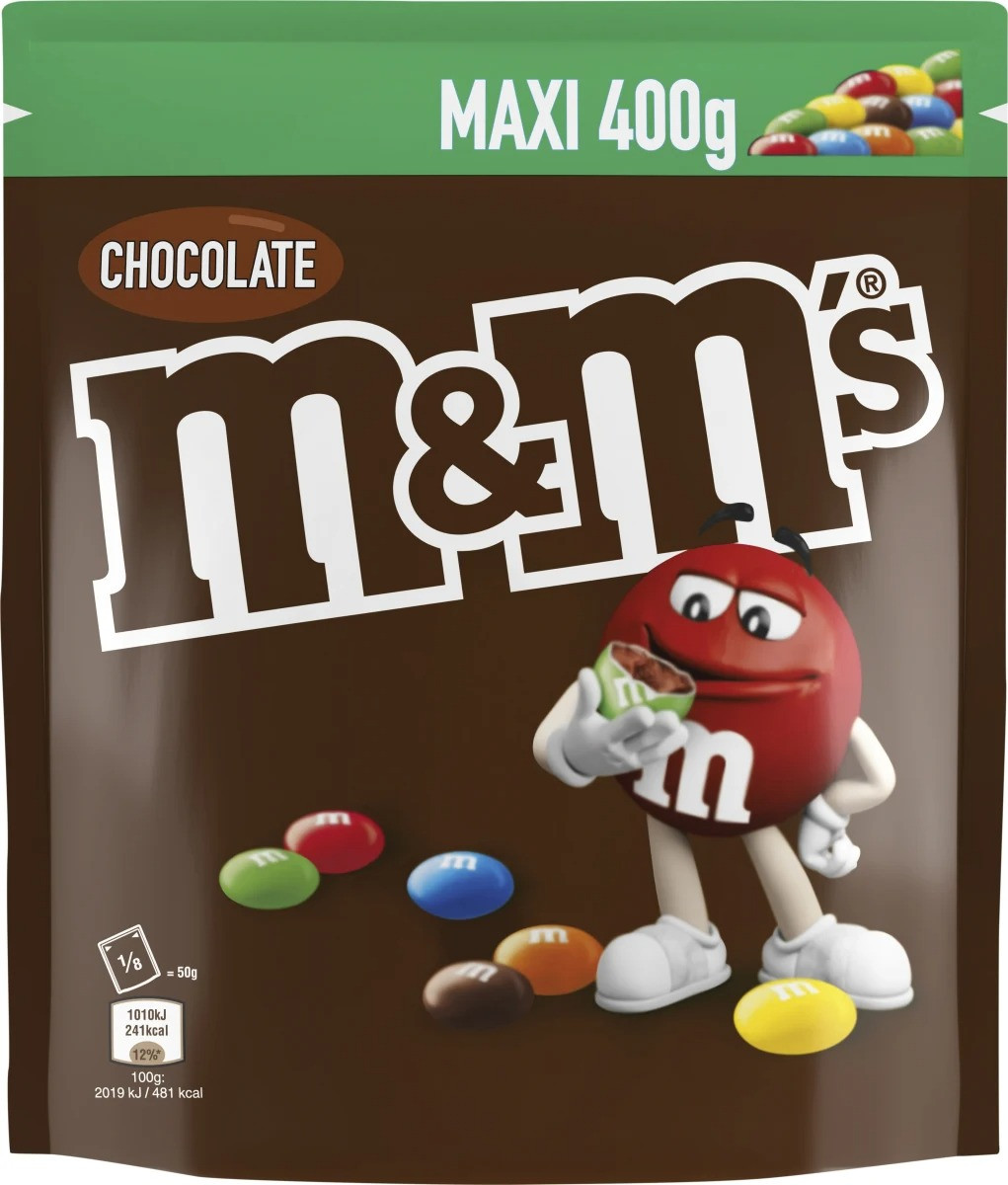 Драже M&M'S Chocolate Large Size 400g, фото 1