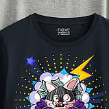 Бавовняна футболка NEXT + принт, фото 4