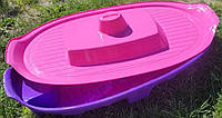 Дитяча велика пісочниця басейн з кришкою Корабель Doloni пластикова для дітей
