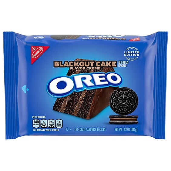 Печиво Oreo Blackout Cake Chocolate Limited Edition 345g, фото 1