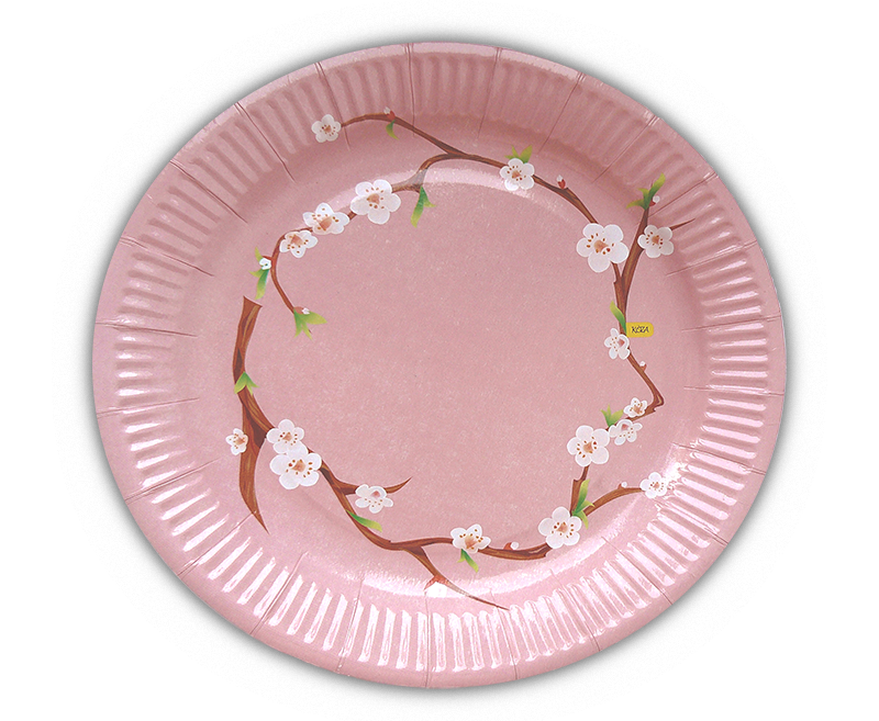 Паперова тарілка KOZA Style Сакура 18см 10шт/уп, фото 1