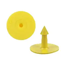 Бірка вушна кругла MS TAG без номера, для поросят, овець, кіз, телят, собак