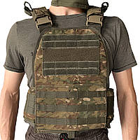 Тактическая армейская плитоноска BroniQ Cordura 1000D MULTICAM