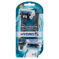 Мужские одноразовые станки Wilkinson Hydro 5 (3+1 Free) (01613)
