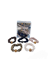 Резинка для волосся шар з камінням