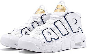 Чоловічі кросівки Nike Air More Uptempo White Midnight Navy
