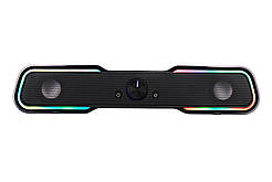 2E Акустична система (саундбар) PCS101 RGB, 2.0, USB, Black