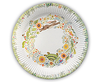 Бумажные тарелки KOZA-Style "Заяц и черепаха" 23см 10шт/уп