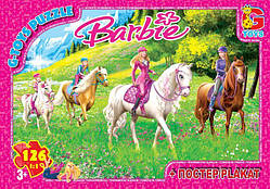 Пазли для дітей ТМ G-Toys із серії: Barbie 126 елементів BA005