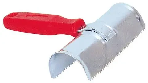 Скребок для корів металевий, шкребок для вовни