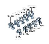 Набір металевих хомутів 135 шт. різного розміру, фото 3