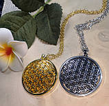 Кулон "Квітка життя" сріблястий, фото 6