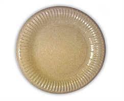 Паперова тарілка KOZA Style ламінована крафт 23см 10шт/уп