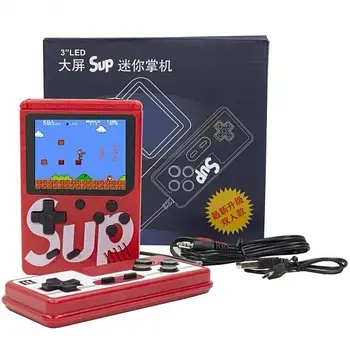 Ігрова приставка Game Box sup Red 400 в 1 ігор екран 3" LED портативна ретро денді dendy з джойстиком