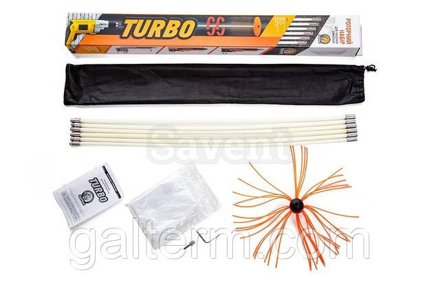 Роторний набір для чищення димоходів Savent TURBO (1 м х 8 шт)