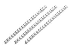 2E Пластикові пружини для біндера, 19мм, світло-сірі, 100шт