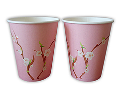 Паперові стакани KOZA Style  Сакура  250мл 50шт/уп