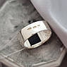 Печатка срібна з золотими вставками та чорним оніксом, фото 4