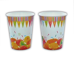 Паперові стаканчики KOZA Style  Мармелад  250мл 10шт/уп