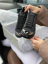 Кросівки жіночі чорні McQueen Black Metal (03507), фото 6