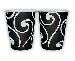 Паперові стаканчики KOZA Style  Бароко  250мл 10шт/уп