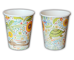 Паперові стаканчики KOZA Style  Заєць і черепаха  250мл 10шт/уп