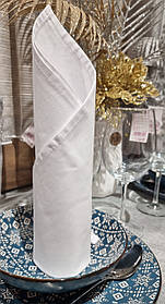 Тканинна серветка сервірувальна 45х45см, Білий (Бавовна)