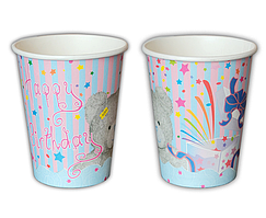 Паперові стаканчики KOZA Style  Ведмедик  250мл 10шт/уп