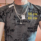 Срібна підвіска Скандинавська бойова Сокира і ланцюжок плетіння бісмарк срібло чорнене 925 проби, фото 6