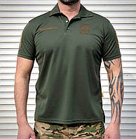 Футболка поло олива нгу, Мруже тактичне поло ВСУ масло coolpass