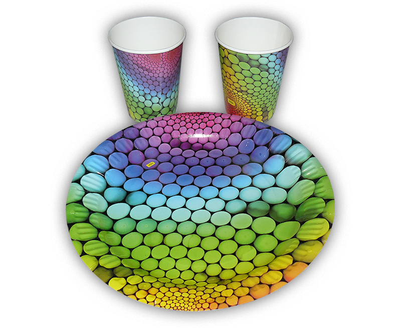 Набір посуду KOZA Style Веселка малий (100 предметів)