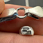 Срібна підвіска Граната і ланцюжок плетіння бісмарк срібло чорнене 925 проби, фото 8