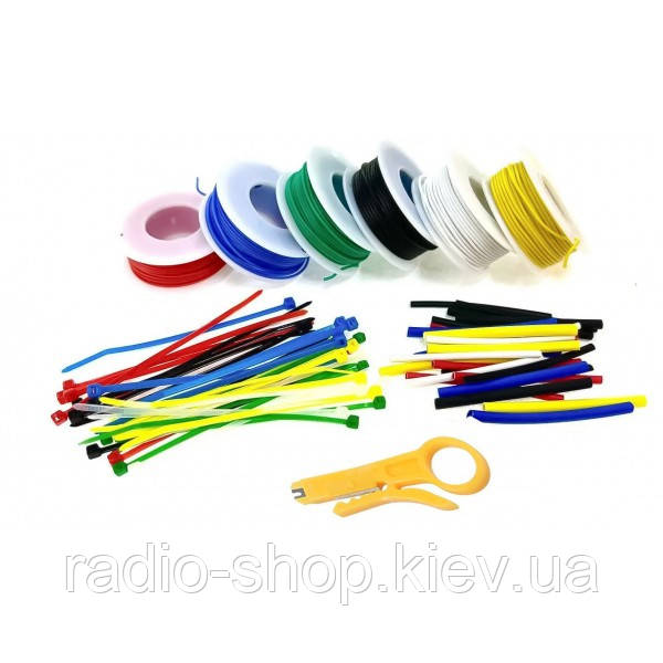 Набір дротів силіконових 1 жила 18AWG, 6 кольорів по 4 м, фото 1