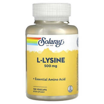 Solaray L-Lysine 500 mg 120 рослинних капсул