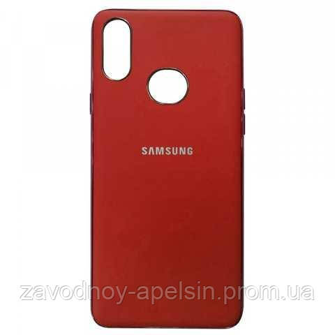 Samsung A20s A207 Защитный чехол Electroplate (красный) - фото 1 - id-p515358303