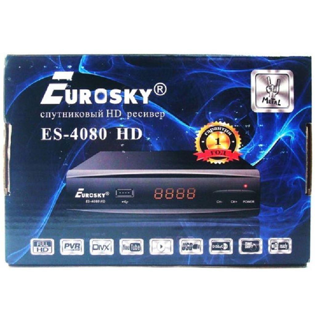 Супутниковий тюнер Eurosky ES-4080 HD прошитий+IPTV