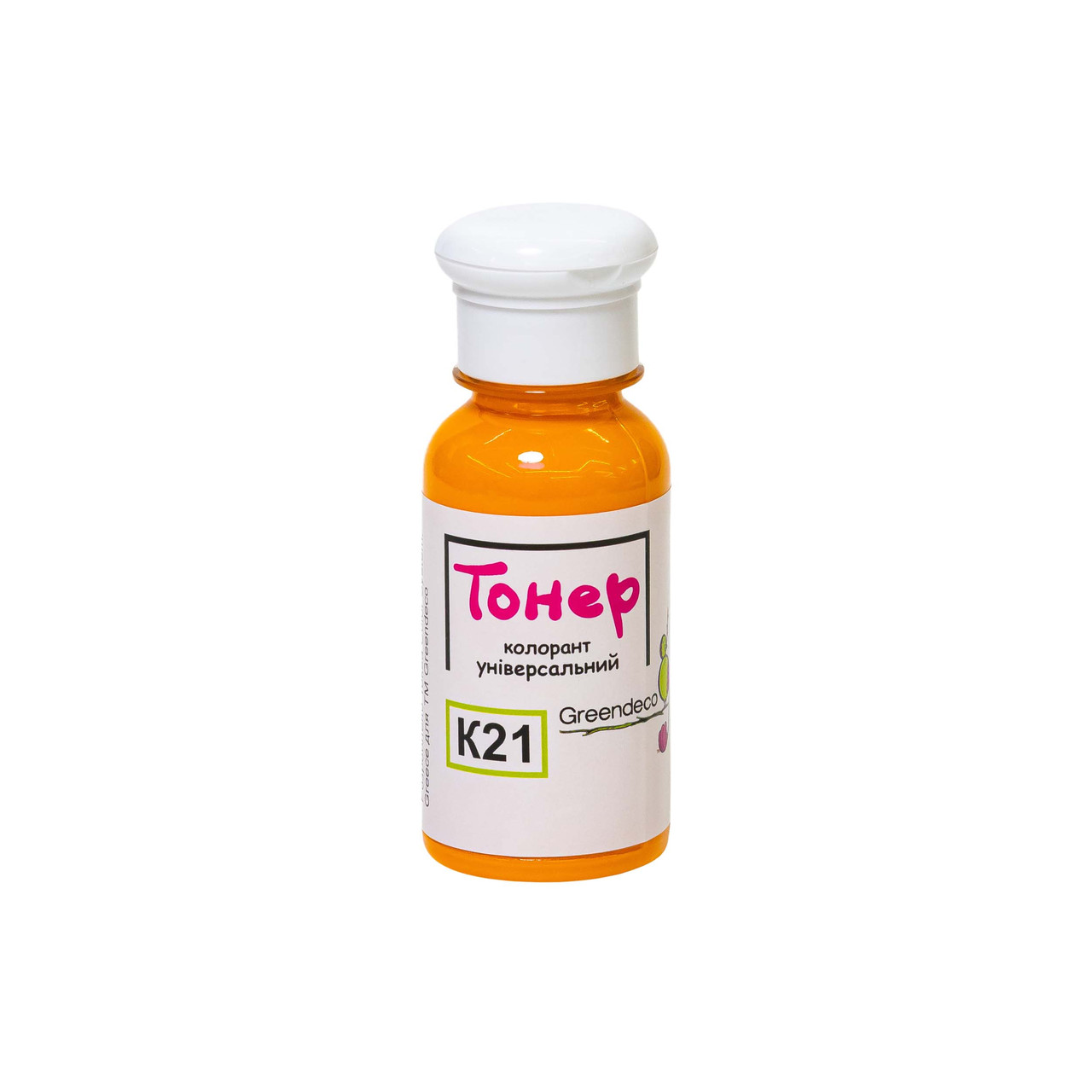Колорант універсальний Toner K21 (Жовтогарячий) 100 мл. Greendeco