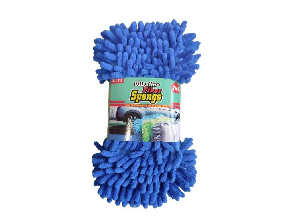 Губка для мійки авто Ultrafine Fiber Sponge 2в1 (25*15 см) ТМ КІТАЙ, фото 1