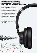Бездротові Bluetooth-навушники з активним шумозаглушенням Picun ANC-02 Pro Black, фото 3