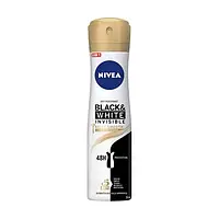 Антиперспирант- Дезодорант спрей NIVEA Черное и белое, невидимый, Гладкий шелк, 150 мл