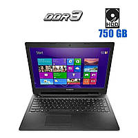Ноутбук Lenovo G500 / 15.6"/Pentium 2020M 2 ядра 2.4GHz/4GB DDR3/750GB HDD/HD Graphics 2500 / WebCam / DVD-ROM